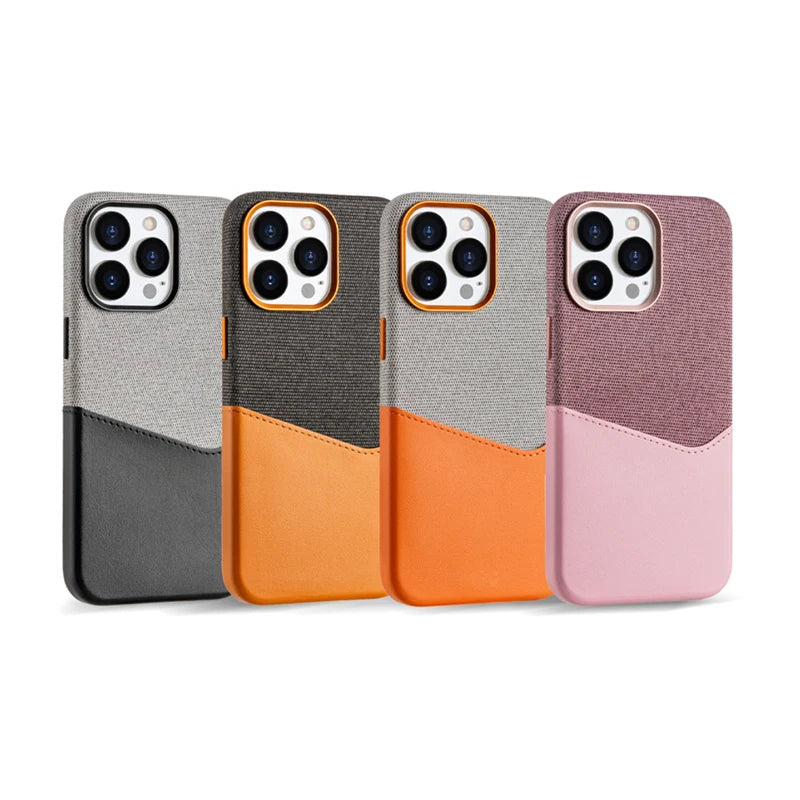 Card Holder MagSafe Leather Phone Case For iPhone 16 15Pro Max
