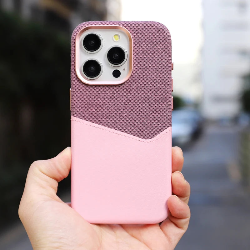 Card Holder MagSafe Leather Phone Case For iPhone 16 15Pro Max