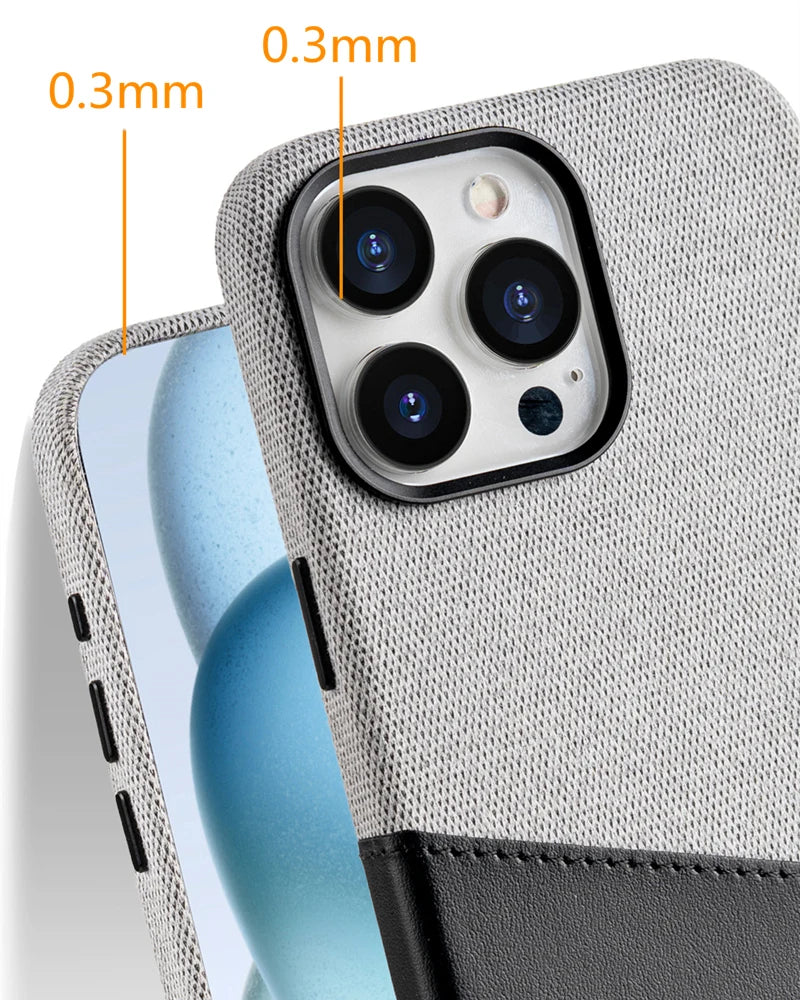 Card Holder MagSafe Leather Phone Case For iPhone 16 15Pro Max