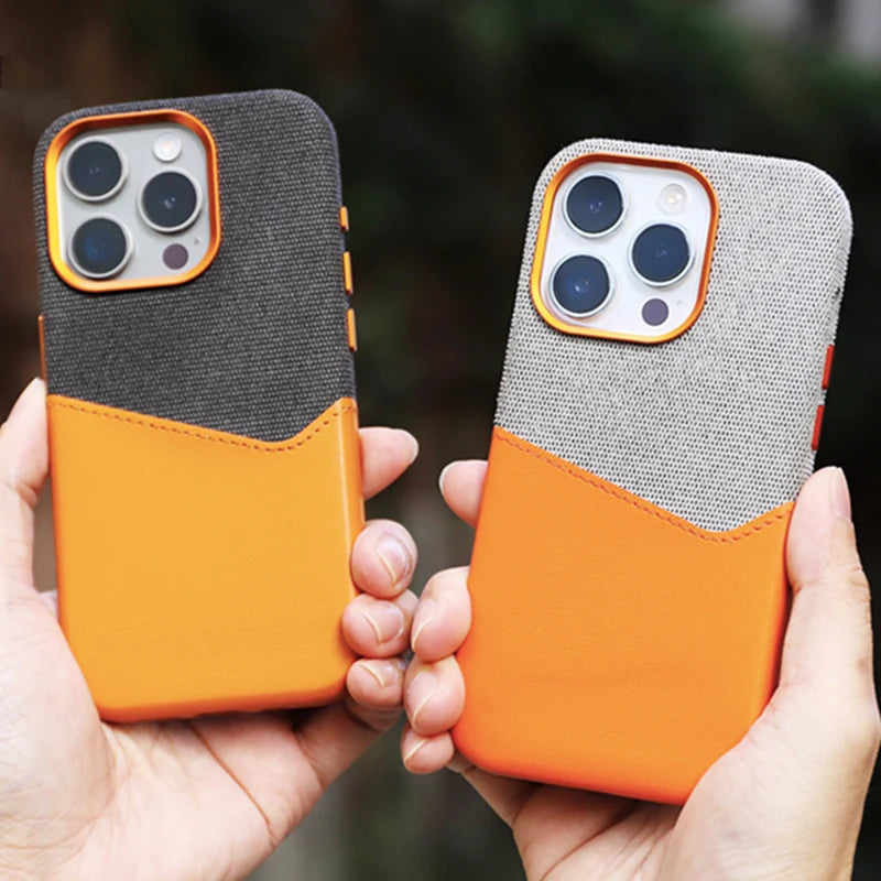 Card Holder MagSafe Leather Phone Case For iPhone 16 15Pro Max